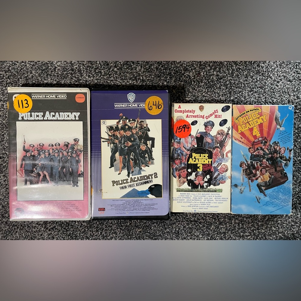 Police Academy VHS Collection (1-4)